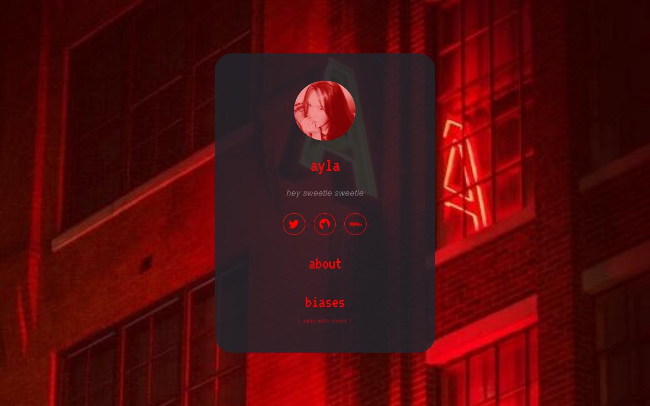 Carrd profile picture for @almost